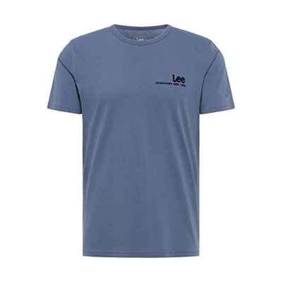 Lee Camiseta con Logotipo pequeño, Marine, S para Hombre