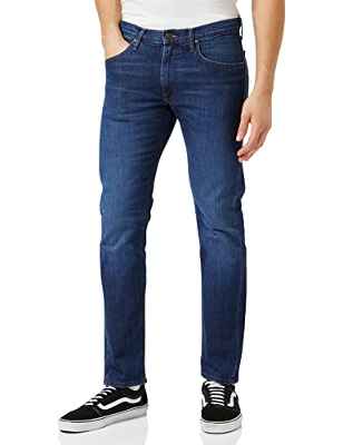 Lee Daren Zip Fly Jeans Vaqueros, Azul (Mid Foam), 32W / 30L para Hombre