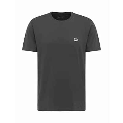 Lee Hombre Patch Logo Tee Camiseta, Negro Lavado, XXL