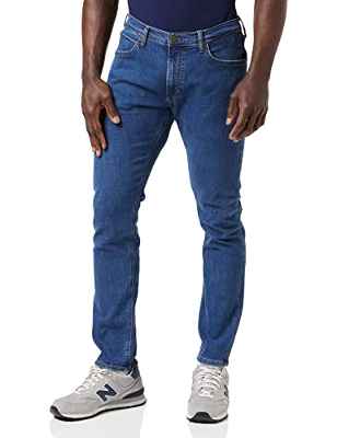 Lee Luke Jeans Jeans Hombre, Azul (Mid Stone Wash), 30W/32L