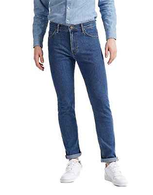 Lee Rider Jeans, Mid Stone, 30W x 30L para Hombre