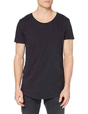 Lee Shaped tee Camisetas, Negro Lavado, S/Tall para Hombre