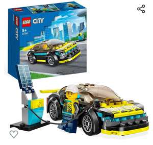 LEGO 60383 City Deportivo Eléctrico, Coche de Juguete con Mini Figura de Piloto, Jugar a Las Carreras