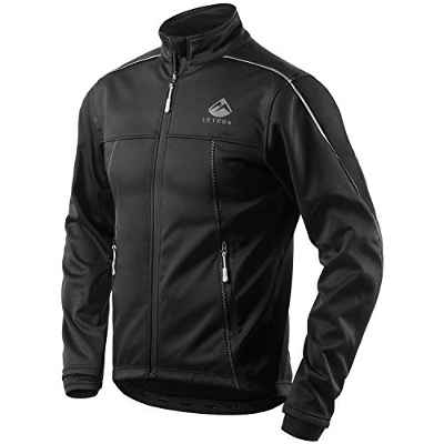 Letook Chaquetas Ciclismo Hombre para Invierno Contraviento Chaqueta de Deportiva Impermeable para Actividades Multideportivas 100230 XL