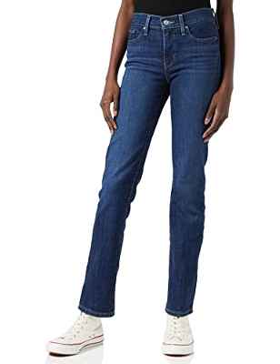 Levi's 314 Shaping Straight Lapis Horse Vaqueros, Dark Indigo Worn In, 29W / 30L para Mujer