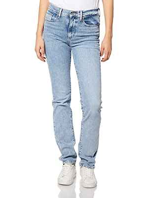 Levi's 724 High Rise Straight Spill The Tea Vaqueros, 27W / 32L para Mujer