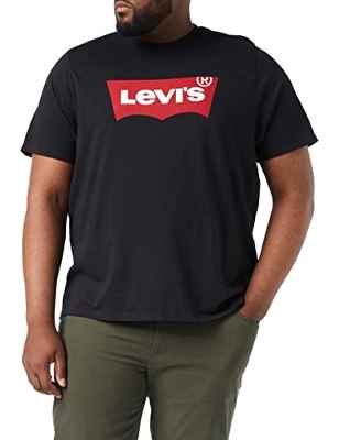 Levi's Big & Tall Graphic Tee Camiseta Hombre Batwing Srt Mineral Black (Negro) 2XL -