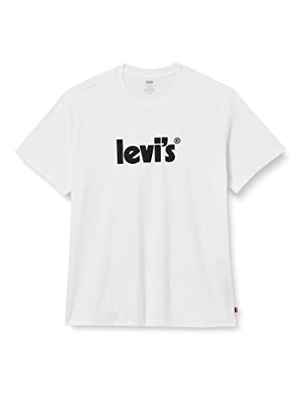 Levi's Big & Tall Ss Relaxed Fit Tee Camiseta Hombre Poster Logo White (Neutro) 5XL
