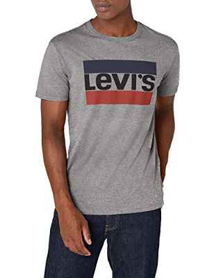 Levi's Graphic Camiseta, Gris (84 Sportswear Logo Grey Midtone Grey Htr 0002), Large para Hombre