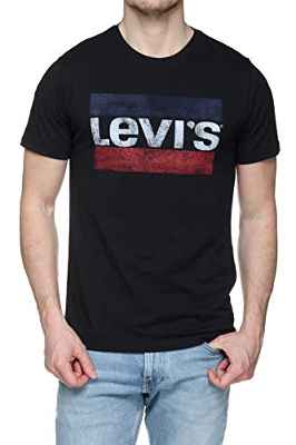 Levi's Graphic Sportswear Logo Camiseta, Negro (Beautiful Black), XXL para Hombre