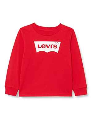 Levi's Kids Lvb-L/S Batwing Tee, Camiseta de Manga Larga para Niños, Rojo (Super Red), 8 años