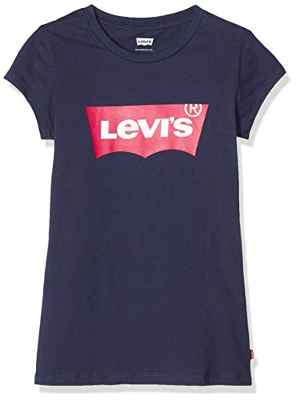 Levi's Kids Lvg Ss Batwing Tee Camiseta Peacoat / Tea Tree Pink para Niñas