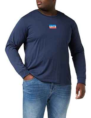 Levi's Longsleeve Standard Graphic Tee Camiseta Hombre Mini Sportswear - Dress Blues () S -