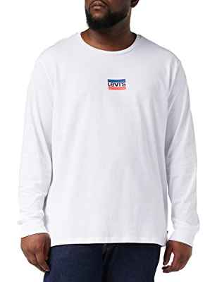 Levi's Longsleeve Standard Graphic Tee Camiseta Hombre Mini Sportswear Ls Srt White+ () XXL -