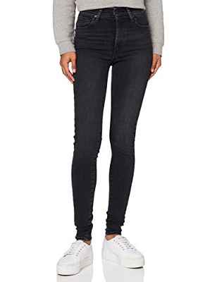 Levi's Mile High Super Skinny Jeans, Black Haze, 29W / 32L para Mujer