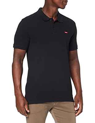 Levi's New Levis Hm Camiseta Tipo Polo, Negro Mineral, L para Hombre