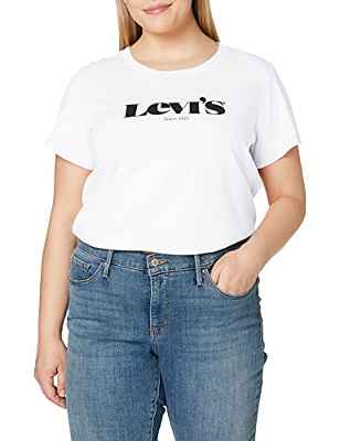 Levi's Plus Size Perfect Tee Camiseta Tallas Grandes Mujer White (Blanco) 3XL