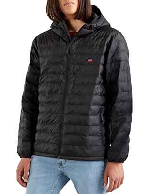 Levi's Presidio Pkbl Hooded Jkt Mineral Black Chaqueta, L para Hombre