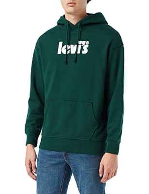 Levi's Relaxed Graphic Hoodie Hombre Poster Ponderosa Pine (Verde) S -
