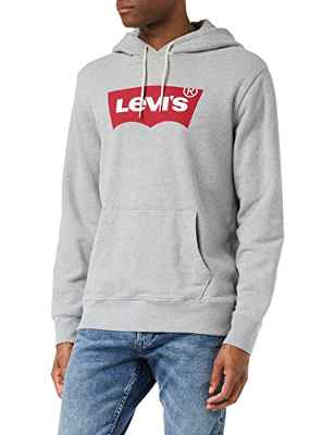 Levi's Standard Graphic Color Sudadera, Co Hm Two Colour Hoodie Heather Grey, S para Hombre
