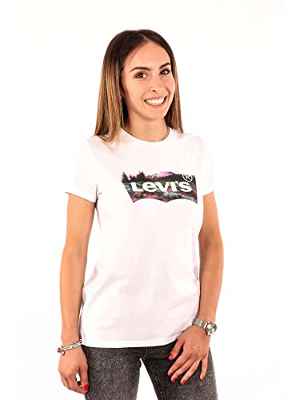 Levi's The Perfect Tee Camiseta Mujer Bright White (Blanco) XXS -