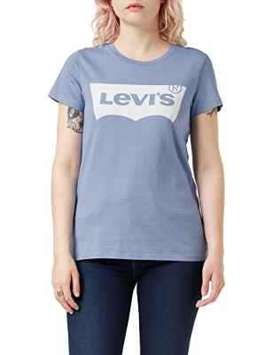 Levi's The tee Seasonal BW Country BLU Camiseta, Blue (1746), XXS para Mujer