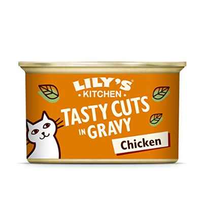 Lily’s Kitchen Tasty Cuts - Deliciosos trocitos de pollo - comida humeda para gatos 24x85g