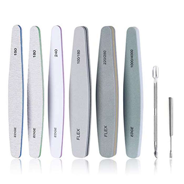 Limas de Uñas Profesionales, 8 Piezas Sets y Kits para Manicura y Pedicura