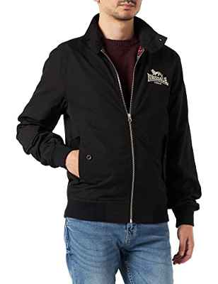 Lonsdale London Harrington - Chaqueta de Hombre Ajustada Negro Negro Talla:Large