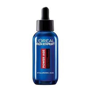 L'Oréal Sérum de Ácido hialurónico para hombre, Para pieles envejecidas, secas y apagadas, Men Expert Power Age, 30ml