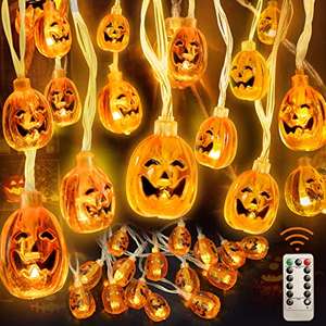 luces de calabaza de Halloween