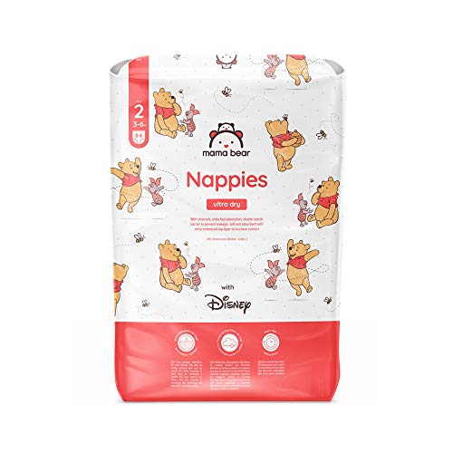 Mama Bear - Disney 84 pañales ultrasecos, talla 2 (3-6 kg)