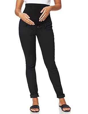 MAMALICIOUS MLJULIANE SLIM PANT - NOOS, Vaqueros premamá Mujer, Negro (Black), W28/L32 (Talla del fabricante: 28)