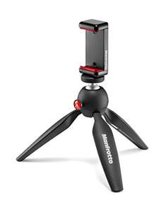 Manfrotto MKPIXICLMII-BK - Mini trípode con Abrazadera Universal para Smartphone