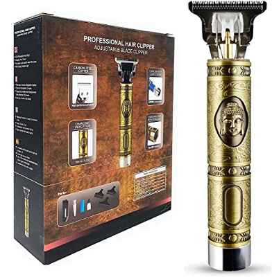 Máquina para Cortar Pelo Modelo Buda, Maquina de Afeitar Hombre Trimmer Hair Buda Gold, Maquinilla Cortapelos Profesional, Recortadora Barba, Rasurado, Perfilado Buda Gold Inalámbrica