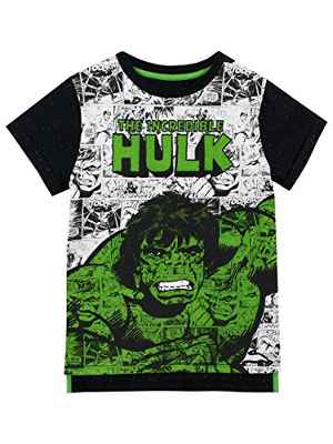 Marvel Camiseta para Niños El Increible Hulk Multicolor 3-4 años
