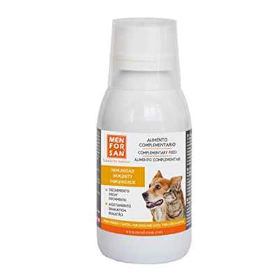 MENFORSAN Alimento Complementario Líquido para Perros y Gatos para reforzar el Sistema inmunitario 120 ml