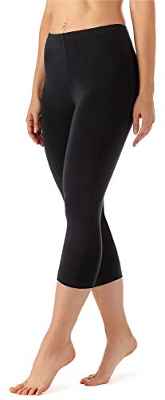 Merry Style Leggins 3/4 Mallas Deportivas Mujer MS10-144 (Negro, XL)