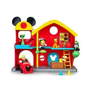 Mickey Mouse & Minnie - Estación de Bomberos, Set de Juguete de y Sus Amigos de Disney, con figra articulada