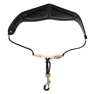 MILISTEN Correa de Saxofón Arnés de Cuero Saxofón Correa de Hombro Ajustable para Instrumento de Música