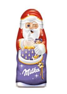 Milka Figura de Chocolate con Leche de los Alpes con Forma de Papá Noel Especial Navidad 45g