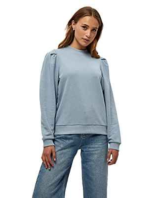 Minus Mika long sleeve sweat, Sudadera de manga larga para Mujer, Azul (501 Dusty blue), XS