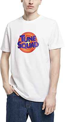 Mister Tee Space Jam Tune Squad Logo tee Camiseta, Blanco, L para Hombre