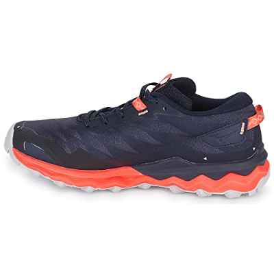Mizuno Wave Daichi 7, Zapatillas de Trail Running Mujer, Night Sky/Quicksilver/HCoral, 40 EU