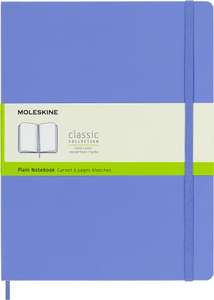 Moleskine - Cuaderno Clásico con Hojas en Blanco, Tapa Dura y Cierre con Goma Elástica, Tamaño XL 19 x 25 cm, 192 Páginas