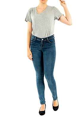 Morgan 201-pom.p/Jean Pantalones, Azul (Jeans Stone Jeans Stone), W28 (Talla del Fabricante: T38) para Mujer