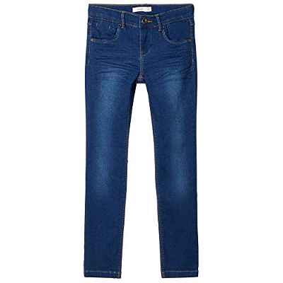 NAME IT NKFSALLI DNMTHAYERS 3391 SWE Pant Noos Jeans, Dark Blue Denim, 134 cm para Niñas