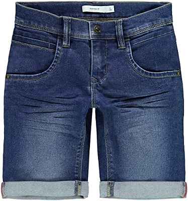 NAME IT Nkmsofus Dnmtax 2012 Long Shorts Noos Pantalones Cortos, Azul (Medium Blue Denim Medium Blue Denim), 128 para Niños
