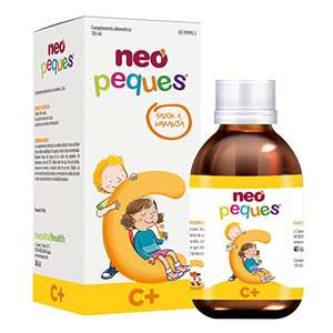 NEO PEQUES | 150 ml | Jarabe Infantil C+ a Base de Vitamina C y Zinc | Fortalece las Defensas y Favorece el Crecimiento | Sabor Naranja