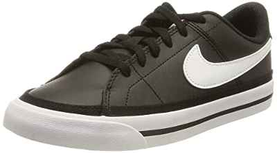 Nike Court Legacy, Zapatillas de Gimnasia, Negro Blanco, 38 EU